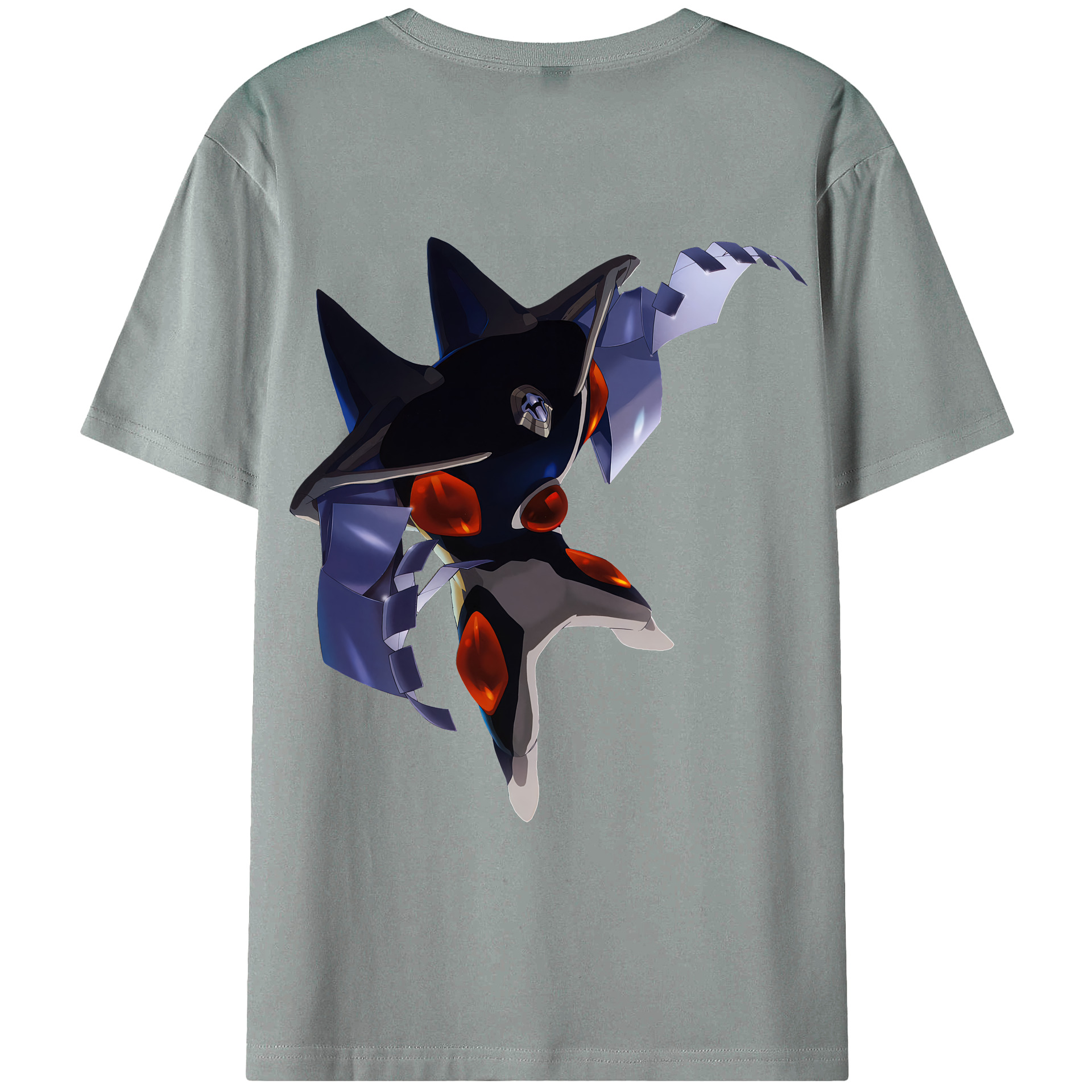 （画像用） EVA 新世紀エヴァンゲリオン 綿100％ メンズ半袖Tシャツ（バックプリント） 通気性